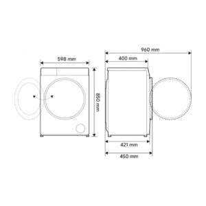 Xiaomi Mijia Front Load Washer 7kg (QMP4716EU) – εικόνα 2