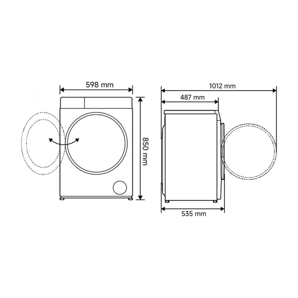 Xiaomi Mijia Front Load Washer Dryer 8/6kg (QMP4656EU) – εικόνα 5