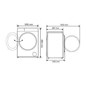 Xiaomi Mijia Front Load Washer Dryer 8/6kg (QMP4656EU) – εικόνα 5