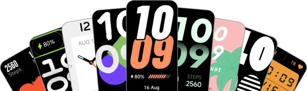 Xiaomi Band 11 Active Black (BHR09AEGL) Επιλογές watch faces του Xiaomi Smart Band 11 Active