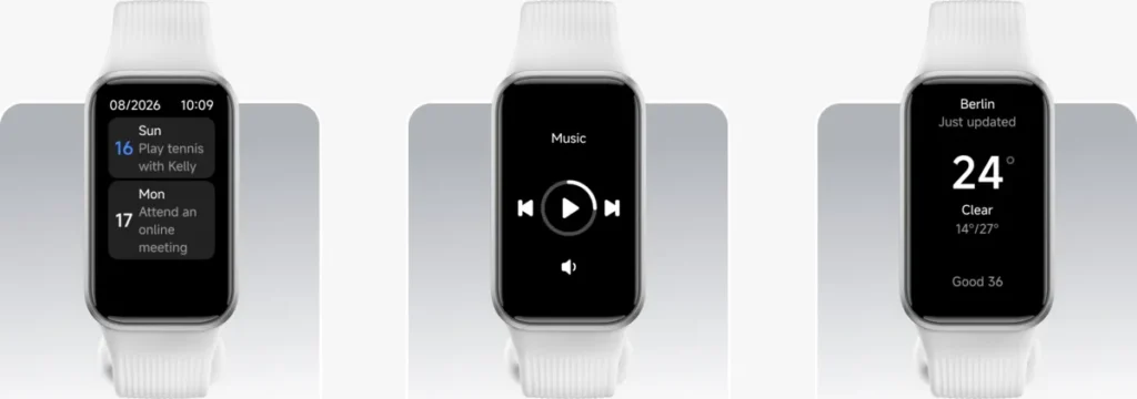 Ειδοποιήσεις και έλεγχος μουσικής στο Xiaomi Smart Band 11 Active γκρι