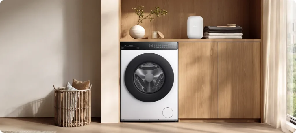 Xiaomi Mijia Front Load Washer 7kg (QMP4716EU) Xiaomi Mijia Front Load Washer 7kg σε στενό χώρο κουζίνας