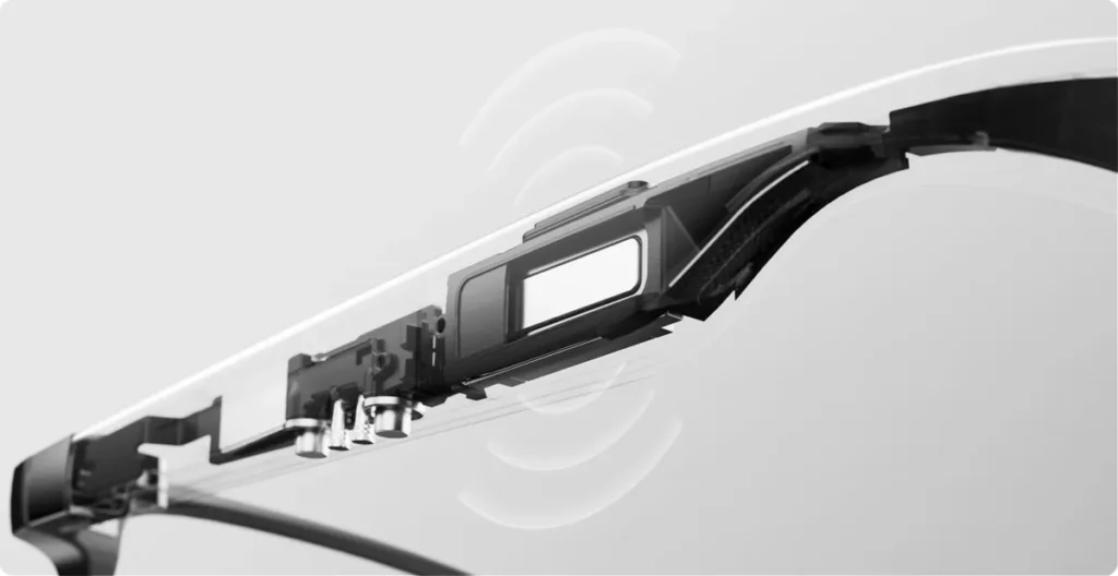 Ηχείο στον βραχίονα των Xiaomi Smart Audio Glasses