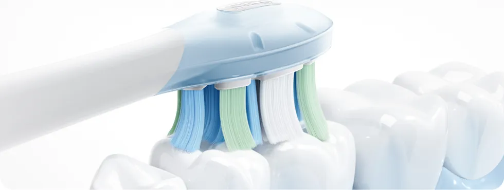 Xiaomi Mijia Smart Servo-oscillation Electric Toothbrush Pro Blue (BHR0950EU) Ταλάντωση της κεφαλής στην επιφάνεια των δοντιών