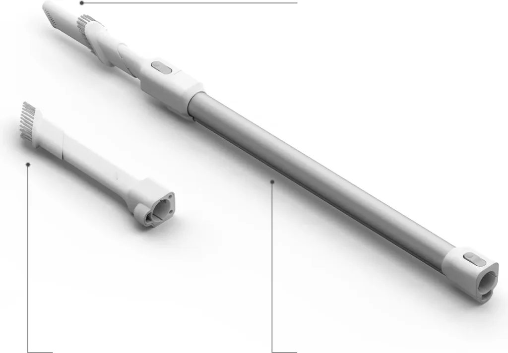 Xiaomi Mijia Vacuum Cleaner 4 C Επαναφορτιζόμενο Σκουπάκι Stick 25.9V (BHR09BXEU) Ακροφύσιο 2-σε-1 και σωλήνας προέκτασης