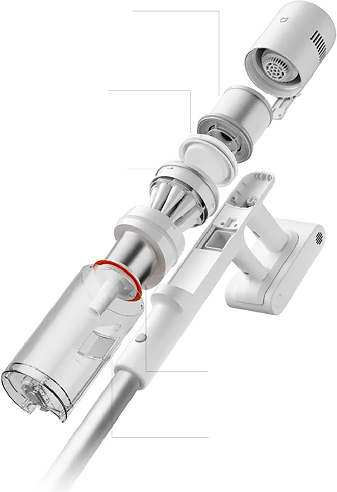 Xiaomi Mijia Vacuum Cleaner 4 Επαναφορτιζόμενο Σκουπάκι Stick 29.6V (BHR09C4EU) Φίλτρανση 5 σταδίων με HEPA H13
