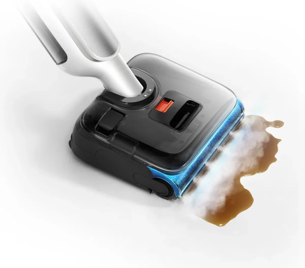 Xiaomi Mijia Wireless Wet Dry Vacuum 5 Pro Επαναφορτιζόμενο Σκουπάκι Stick 21.6V (BHR098KEU) Κεφαλή του 5 Pro σε λεκέ στο δάπεδο