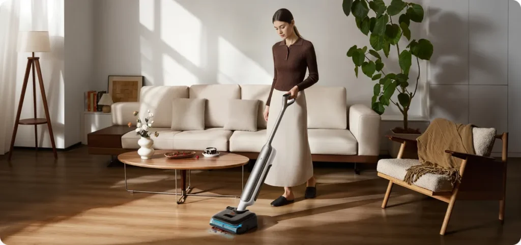 Xiaomi Mijia Wireless Wet Dry Vacuum 5 Pro Επαναφορτιζόμενο Σκουπάκι Stick 21.6V (BHR098KEU) Σφουγγάρισμα σαλονιού με το 5 Pro