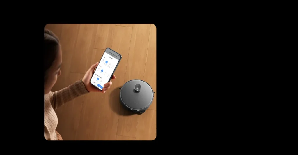 Xiaomi Robot Vacuum 6 Max Σκούπα Ρομπότ με Wi-Fi Warm Grey (BHR08V2EU) Έλεγχος της Robot Vacuum 6 Max από το κινητό