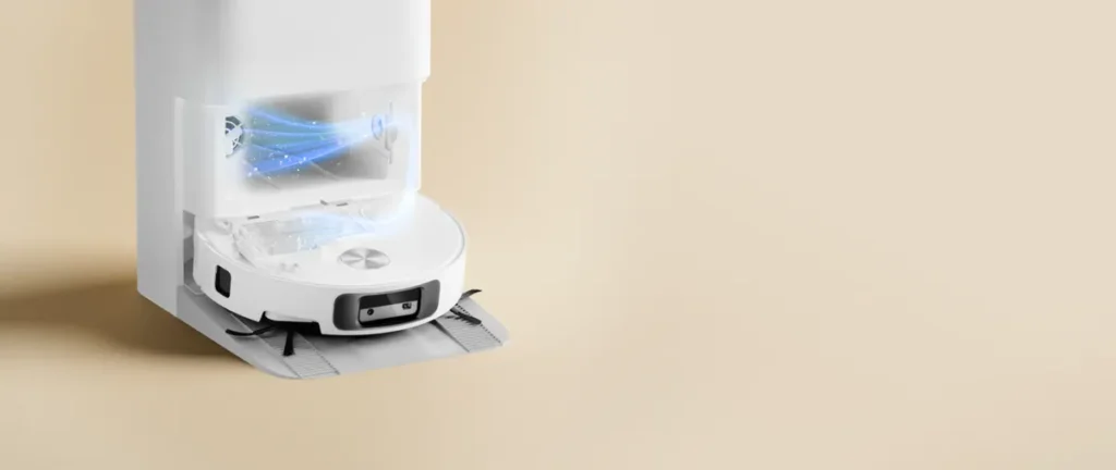 Xiaomi Robot Vacuum 6 Σκούπα Ρομπότ με Wi-Fi White (BHR08ZTEU) Στέγνωμα με ζεστό αέρα στον σταθμό omni